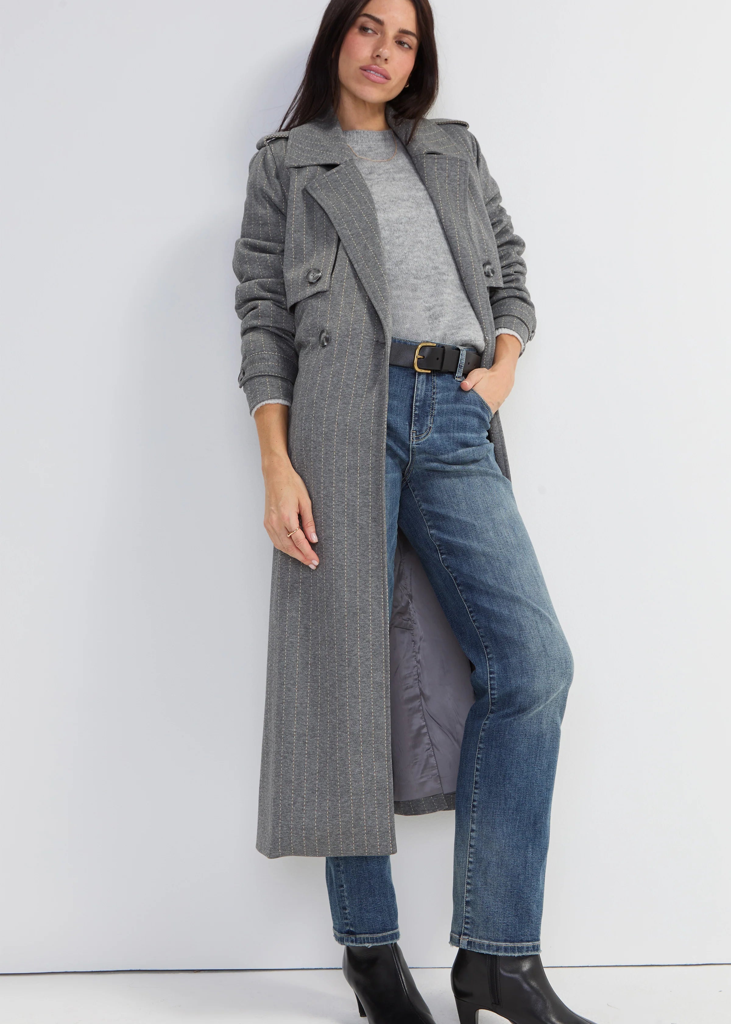 Maxi Belted Trench Coat (Liverpool)