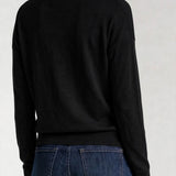 Draped Neck Mixed Media Sweater (Liverpool)