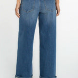 Morgan Cuffed Crop Wide Leg w/ Trim (Liverpool)