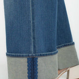 Morgan Cuffed Crop Wide Leg w/ Trim (Liverpool)