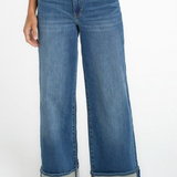 Morgan Cuffed Crop Wide Leg w/ Trim (Liverpool)