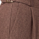 High Rise Pleated Wide Leg Trouser w/Side Tab (Liverpool)