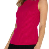 Sleeveless Boatneck Rib Knit Tank (Liverpool)