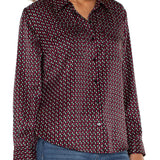 Flap Pocket Button Up Blouse (Liverpool)