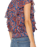 Draped Front Waist Tie Blouse (Liverpool)