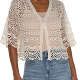 Short Sleeve Lace Bolero