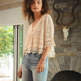 Short Sleeve Lace Bolero