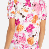 Puff Sleeve Scoop Neck Knit Top (Plus) (Liverpool)