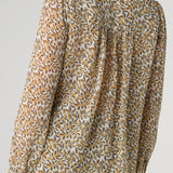 Long Sleeve Lace Up Woven Blouse (Liverpool)