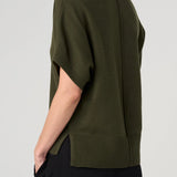 Short Sleeve V-neck Dolman Sweater (Liverpool)