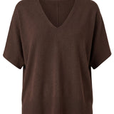 Short Sleeve V-neck Dolman Sweater (Liverpool)