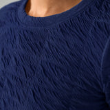 Long Flare Sleeve Crew Neck Knit Top (Liverpool)