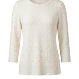 3/4 Sleeve Knit Top w/ Rib Trim (Liverpool)