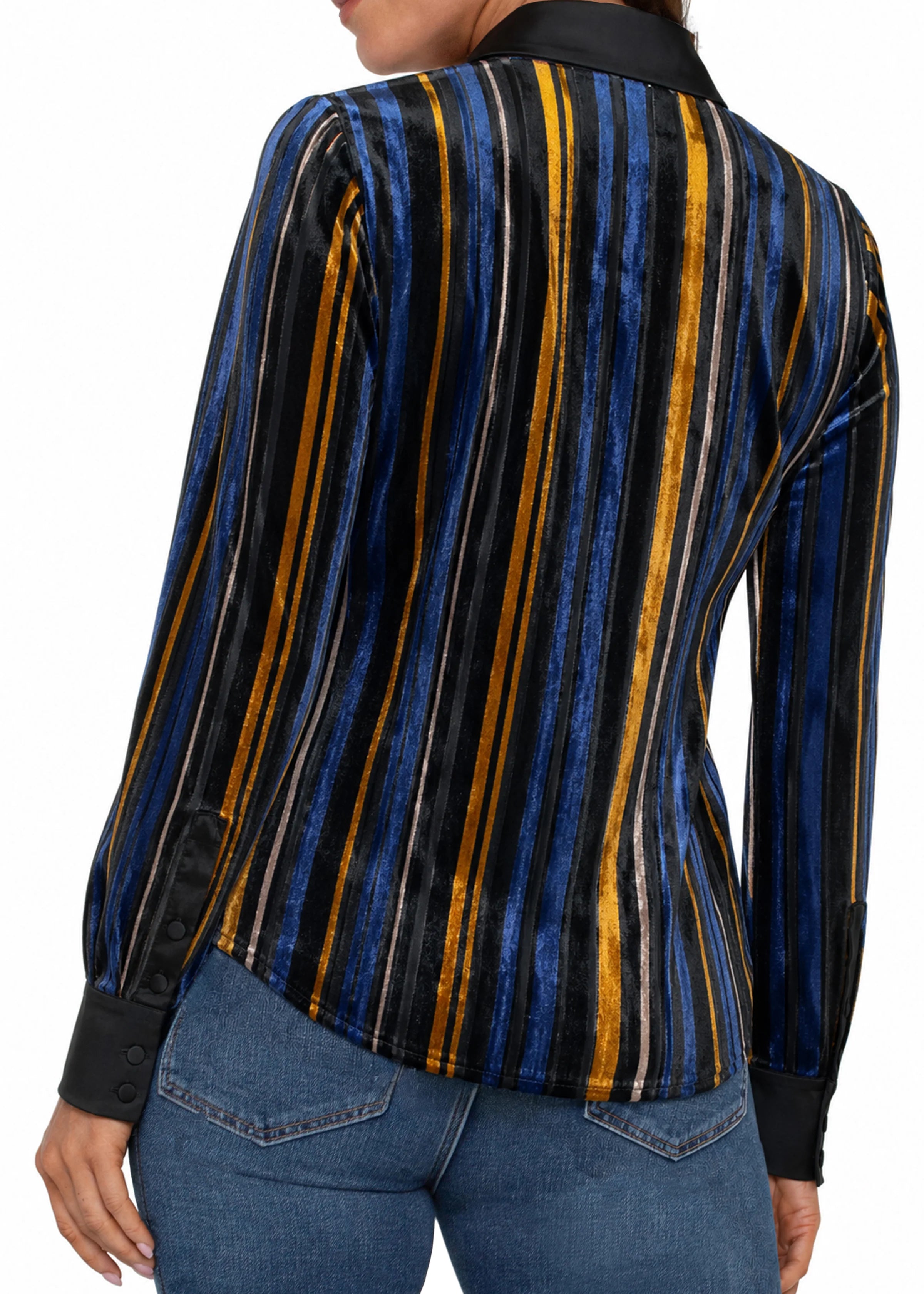 Long Sleeve Fitted Button Front Shirt (Liverpool)