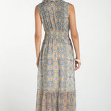 Sleeveless Smocked Waist Maxi Dress (Liverpool)