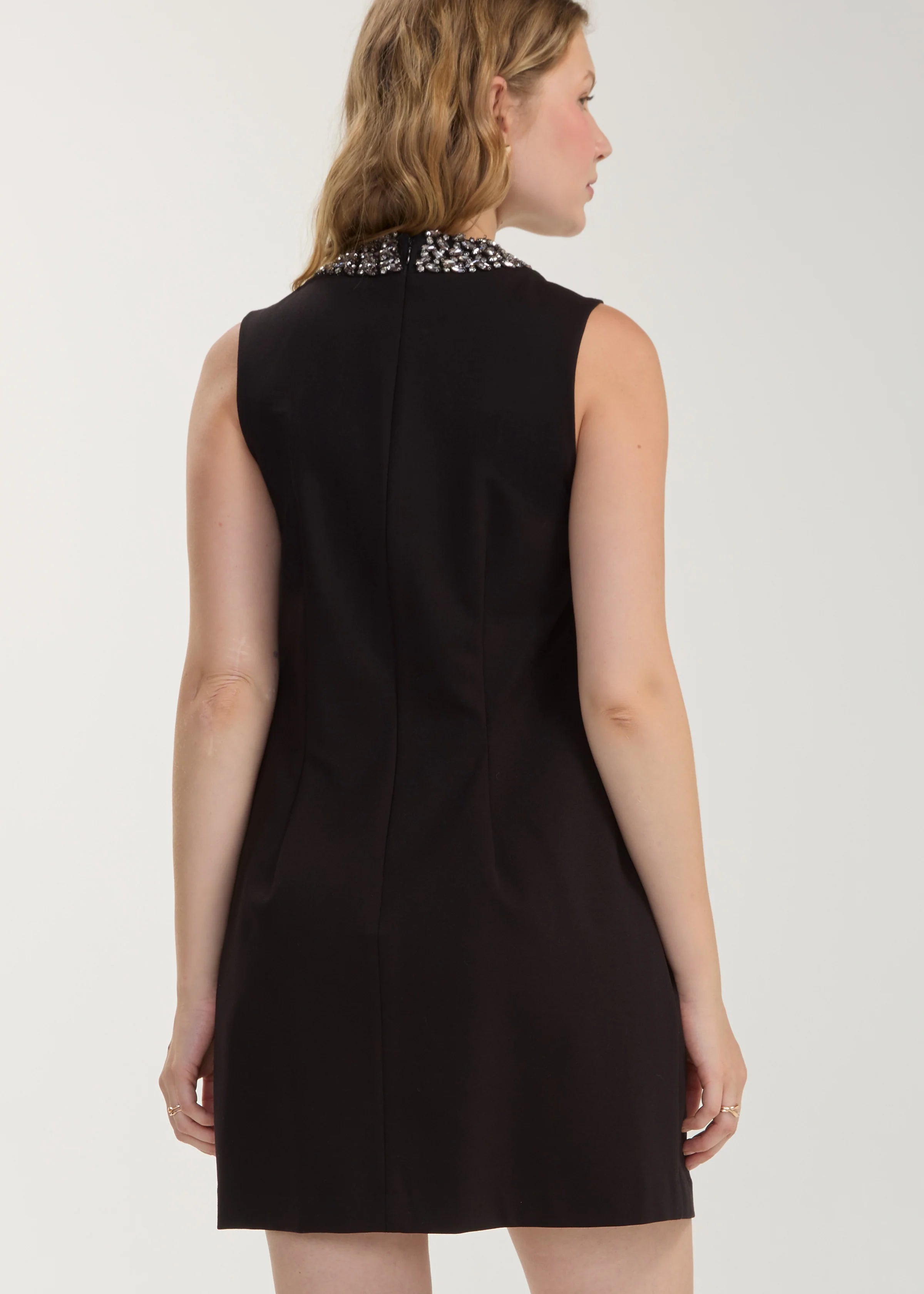 Sleeveless Dress w/ Embellished Collar (Liverpool)