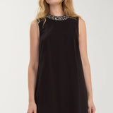 Sleeveless Dress w/ Embellished Collar (Liverpool)