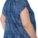 Flutter Sleeve Woven Top (Liverpool) (Plus)