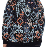Drop Shoulder Jacquard Sweater (Liverpool) (Plus)