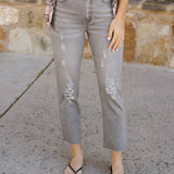 Cropped Straight Colored Denim (Grace & Lace)