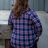 Full Plaid Button Down Flannel (Plus)