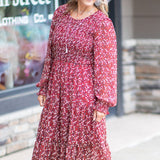Floral Smocked & Tiered Maxi Dress
