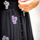 MYSTREE Slit Front Embroidered Dress