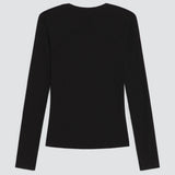 Modal Long Sleeve Ribbed T-Shirt (7 Diamonds)