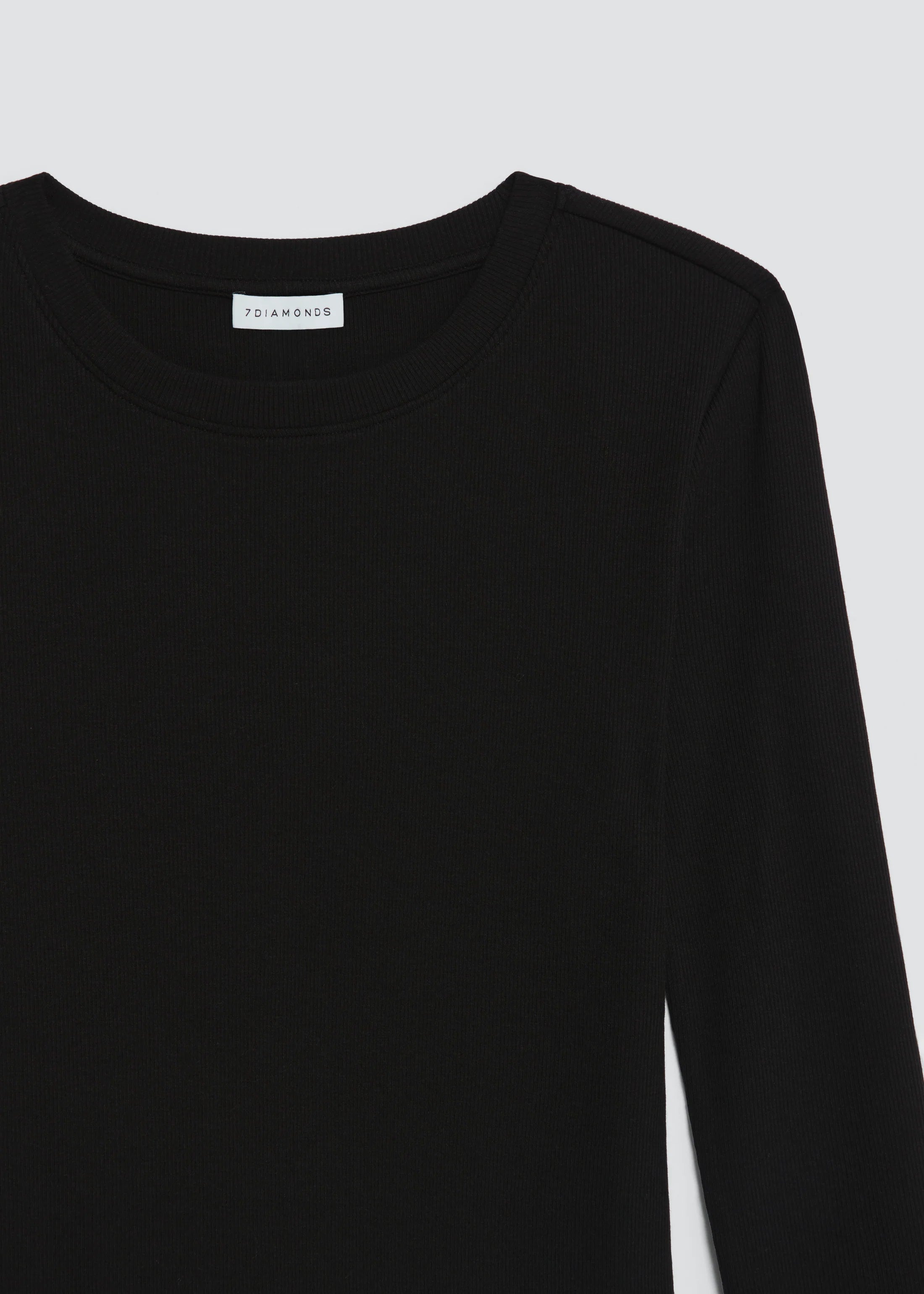 Modal Long Sleeve Ribbed T-Shirt (7 Diamonds)