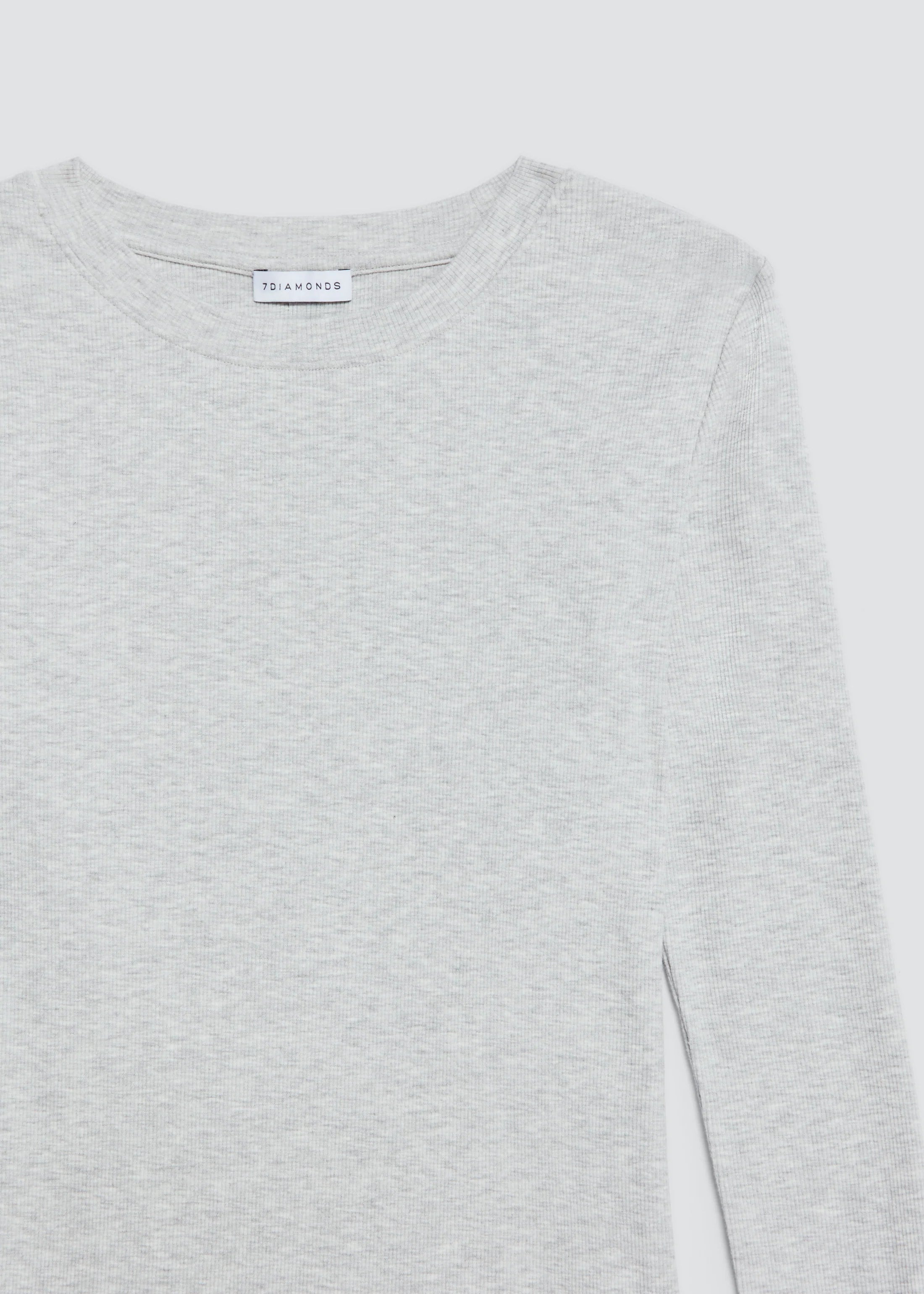 Modal Long Sleeve Ribbed T-Shirt (7 Diamonds)