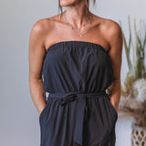 Cargo Chic Strapless Jumpsuit