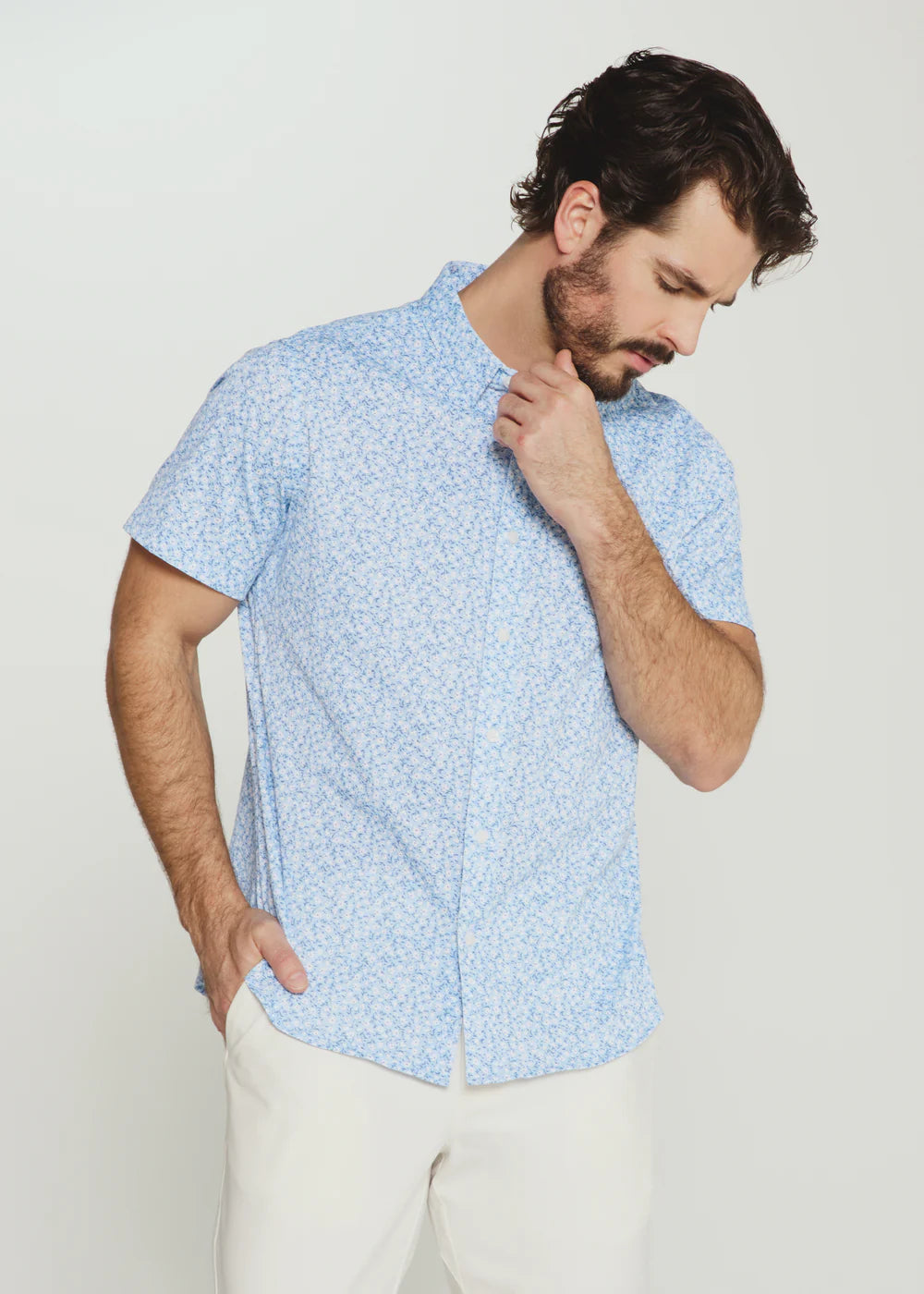 7 diamonds dress shirt Lucian Long Sleeve Shirt (TALL) (7 Diamonds) OFF White / LT