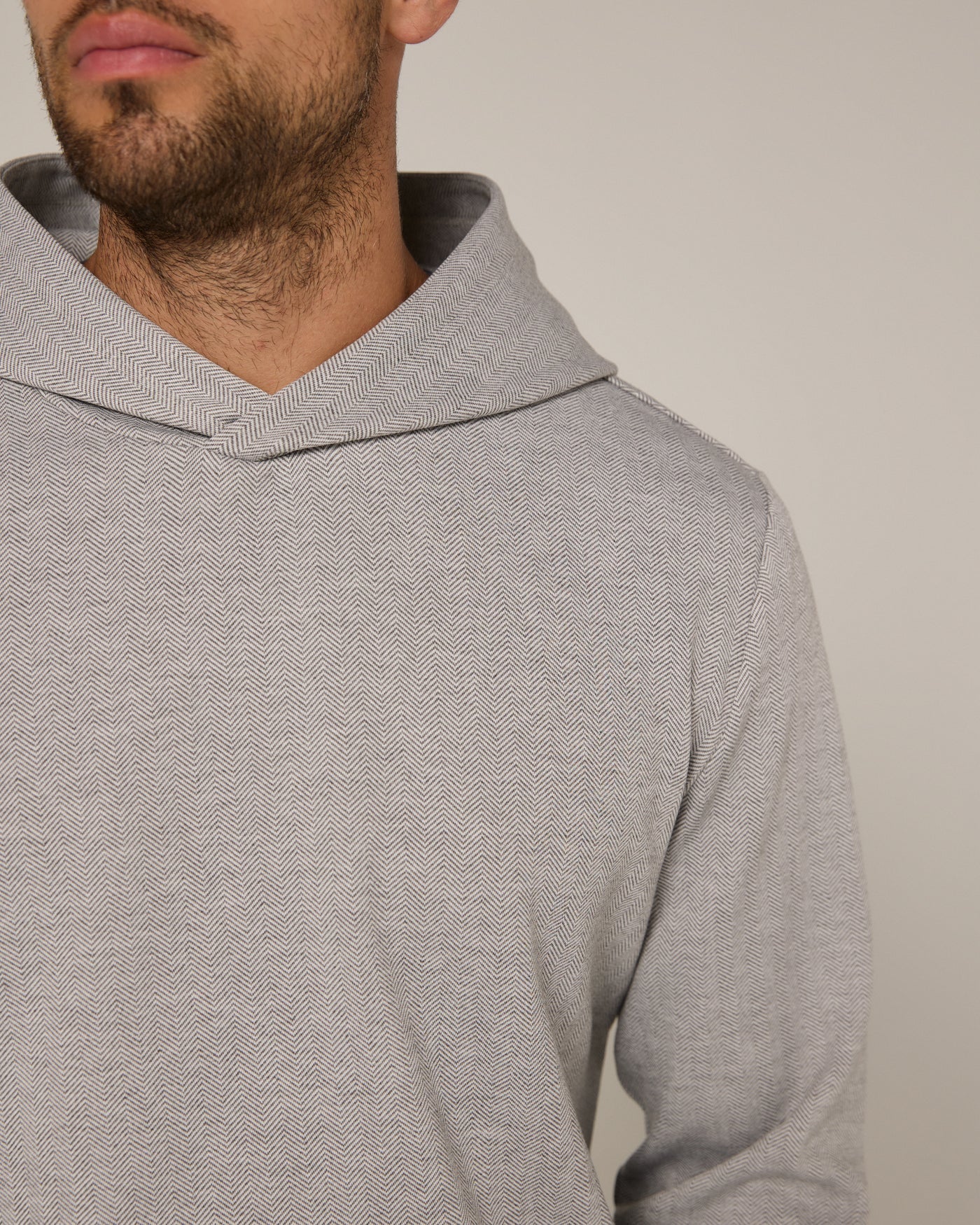 Roarke Herringbone Hoodie (7 Diamonds)