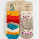 "I'm New/Screaming" Baby Socks (Blue Q)