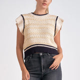 Meadow Cap Sleeve Sleeveless Sweater