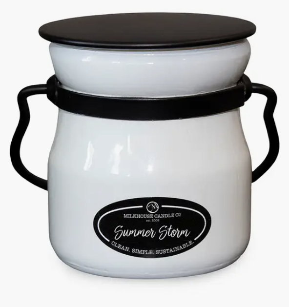 MILKHOUSE  5 Oz. Cream Jar Candle (Summer Storm) (LOCAL PICKUP ONLY)