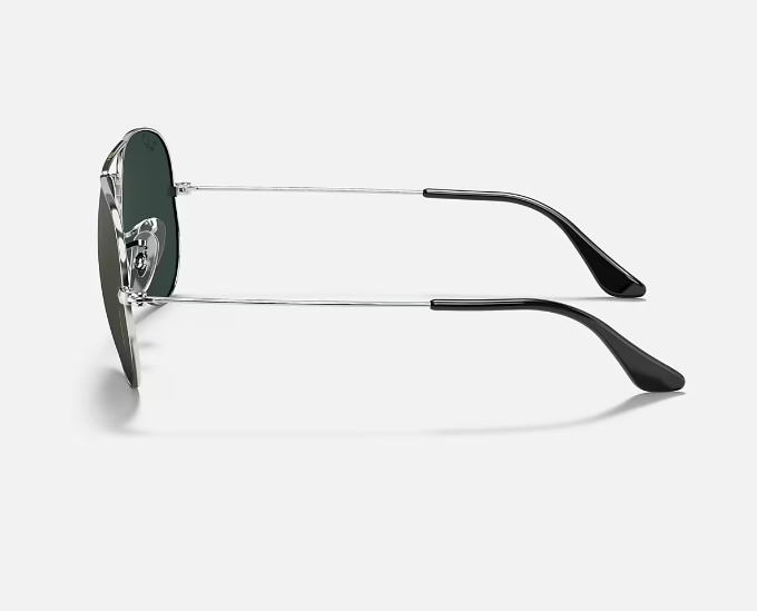 RAY-BAN Aviator Large Metal Mirror Sunglasses (Silver w/ Grey Mirror)