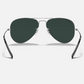 RAY-BAN Aviator Large Metal Mirror Sunglasses (Silver w/ Grey Mirror)