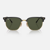 RAY-BAN New Clubmaster Sunglasses (Black on Arista w/ Green)