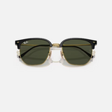 RAY-BAN New Clubmaster Sunglasses (Black on Arista w/ Green)