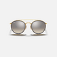 RAY-BAN Round Double Bridge Sunglasses (Arista w/ Brown Gradient Mirror Silver)