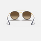 RAY-BAN Round Double Bridge Sunglasses (Arista w/ Brown Gradient Mirror Silver)