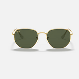 RAY-BAN Hexagonal Sunglasses (Legend Gold w/ G-15 Green)