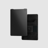 GROOVE LIFE® Leather Wallet (Gun Metal/Black Leather)