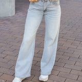 Slouchy Soft Wide Leg Jean (Grace & Lace)