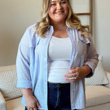 Swiss Dot Button Down (Plus)