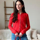 Button Up Cardi Top