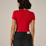 Core Ribbed Crop Tee (7 Diamonds)