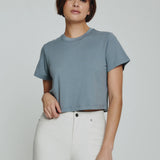 Core Relaxed Crop Crew Tee (7 Diamonds)