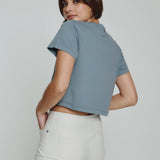 Core Relaxed Crop Crew Tee (7 Diamonds)